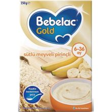 Bebelac Gold 250 gr Sütlü Meyveli Pirinçli Kaşık Maması