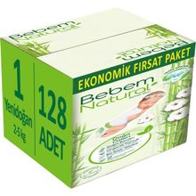 Bebem Natural No:1 Yenidoğan 128 Adet Bebek Bezi