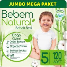 Bebem Natural No:5 Junior 120 Adet Bebek Bezi