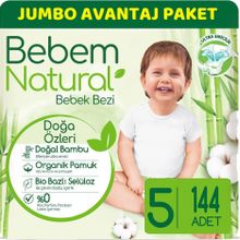 Bebem Natural No:5 Junior 144 Adet Bebek Bezi
