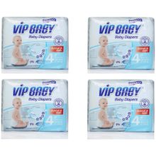 Bebiko Vip Baby Active Soft No:4+ Maxi Plus 120 Adet Bebek Bezi