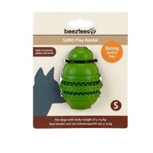 Beeztees Sumo Dental Yeşil 8 cm Small Kauçuk Ödül Hazneli Çiğneme Köpek Oyuncağı