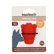 Beeztees Sumo Mini Dental Kırmızı 4 cm XXS Ödül Hazneli Kauçuk Köpek Oyuncağı