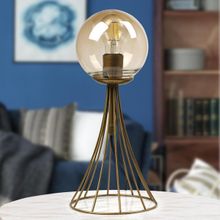Begüsa Eskitme Bal Cam - Kahverengi Lapis Masa Lambası