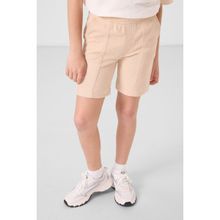 Bej Pamuklu Yumuşak Dokulu Standart Fit Basic Erkek Çocuk Şort - 11289 - 13 - 14 Yaş