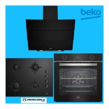 Beko ADE62540S-BFC 430 S-BOCD T 6510 ES Siyah 3'lü Ankastre Set