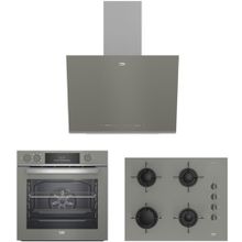 Beko BFC631G - BOCDT6510EG - BDE6062G Gri 3'lü Ankastre Set