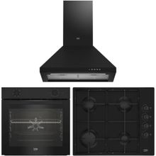 Beko Eco BFM 310 S - BOMD D 6110 ES - ADP 61420 S 3'lü Siyah Ankastre Set