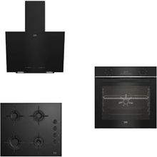 Beko New Black Star BFC 330 S - BOCD T 6011 ES - BDE 6040 S 3'lü Siyah Ankastre Set