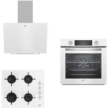 Beko White Star BFC 430 B - BOCD T 6011 EB - BDE 6040 B 3'lü Beyaz Ankastre Set