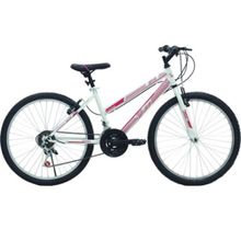 Belderia Tec Eros 24" Jant 21 Vites V-Fren Pembe Beyaz Dağ Bisikleti