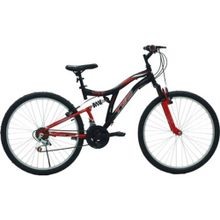 Belderia Tec Master 26" Jant 21 Vites V-Fren Siyah Kırmızı Dağ Bisikleti