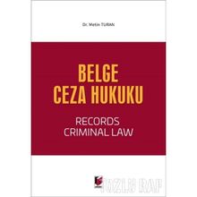 Belge Ceza Hukuku - Derya Metin Turan
