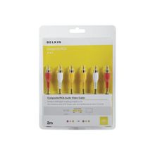 Belkin BLK-F3Y083BF2M Siyah Ses Kablosu