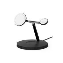 Belkin BoostCharge Pro 3'ü 1 arada MagSafe Siyah Stand Kablosuz Hızlı Şarj Cihazı