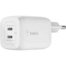 Belkin WCH013VFWH 68W Çift USB-C Power Delivery GaN Duvar Şarj Cihazı