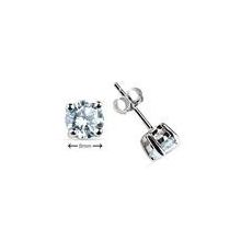 Bella Gloria GP00087 Gümüş 6mm Tektaş Küpe