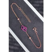 Bella Gloria TGB0179 Kırmızı Kalpler Kadın Gümüş Bileklik