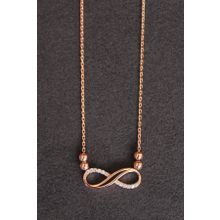 Bella Gloria TGK0151 Sonsuzluk Rose Kadın Gümüş Kolye