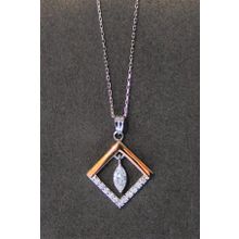Bella Gloria TGK0228 Sallantılı Kadın Gümüş Kolye