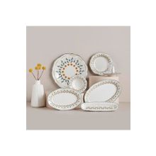 Bella Maison Adelina Stoneware Yeşil 26 Parça 6 Kişilik Kahvaltı Takımı