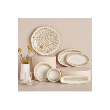 Bella Maison Loren Stoneware Sarı 26 Parça 6 Kişilik Kahvaltı Takımı