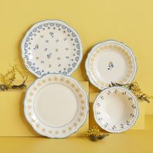 Bella Maison Mabel Stoneware Mavi 48 Parça 12 Kişilik Yemek Takımı