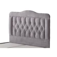 Belletto 90 cm Gri Tek Kişilik Vogue Lüx Kumaş Başlık