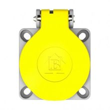 Bemis BY3-1402-3700 1x16A 2P+E 200 250V IP54 Sarı Plastik Monofaze Pano Prizi