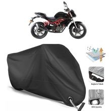 Benelli BN-125 Siyah Arka Çanta Uyumsuz Ultra Kalın Su Geçirmez Motor Brandası