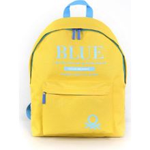 Benetton 03813 Turuncu Mavi United Colors Çift Bölmeli Sırt Çantası