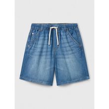 Benetton 4DHJC9047 - Koyu İndigo Normal Bel Regular Fit Erkek Çocuk Şort