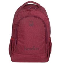 Benetton 70017 Bordo Okul Sırt Çantası