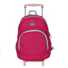 Benetton 70438 Krinkıl Çekçekli Anaokulu Çantası Pembe