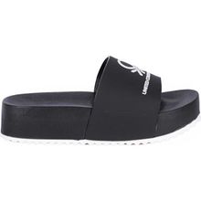 Benetton BN-1211 Siyah Beyaz Kadın Sandalet