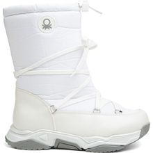 Benetton BN-30392-3256 Beyaz Gri Kadın Bot