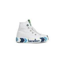 Benetton BN-30646 3394 Beyaz Lacivert Çocuk Spor Ayakkabı