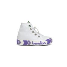 Benetton BN-30646 3394 Beyaz Lila Çocuk Spor Ayakkabı