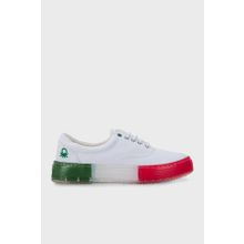 Benetton BN-30696 Beyaz Kırmızı Kadın Ayakkabı