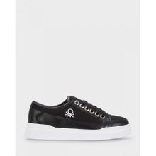 Benetton BN-30910 Siyah Beyaz Kadın Sneakers