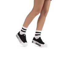 Benetton BN-30934-3114 Siyah Gri Kadın Spor Ayakkabı