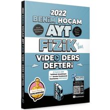 Benim Hocam Yayınları 2022 AYT Fizik Video Ders Defteri