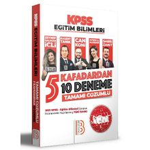 Benim Hocam Yayınları 2022 KPSS Eğitim Bilimleri 5 Kafadardan 10 Deneme Tamamı Çözümlü