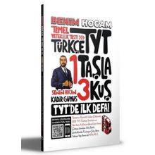 Benim Hocam Yayınları 2022 TYT Türkçe 1 Taşla 3 Kuş Tamamı Video Çözümlü Temel Yeterlilik Testi