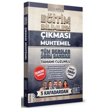 Benim Hocam Yayınları - 2024 KPSS Eğitim Bilimleri Çıkması Muhtemel Tüm Dersler Tamamı Çözümlü Soru Bankası