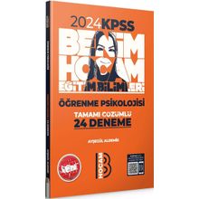 Benim Hocam Yayınları 2024 KPSS Eğitim Bilimleri Öğrenme Psikolojisi Tamamı Çözümlü 24 Deneme