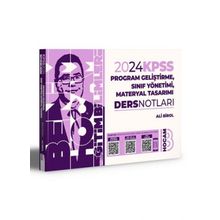Benim Hocam Yayınları 2024 KPSS Eğitim Bilimleri Program Geliştirme Sınıf Yönetimi Materyal Tasarımı Ders Notları