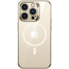 Benks iPhone 14 Pro Max Uyumlu Magsafe Özellikli Cam Yüzey Ekran Koruyuculu Electroplated Kapak Kılıf