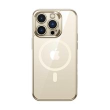 Benks iPhone 14 Pro Uyumlu Magsafe Özellikli Cam Yüzey Ekran Koruyuculu Electroplated Kapak Kılıf