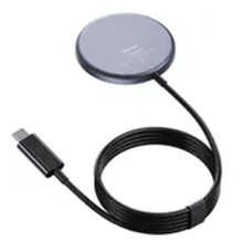 Benks W06 MagSafe Wireless 15 W Kablosuz Siyah Mıknatıslı Şarj Cihazı